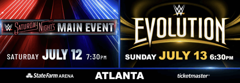 Saturday Night's Main Event/Evolution II event graphic for WWE cards